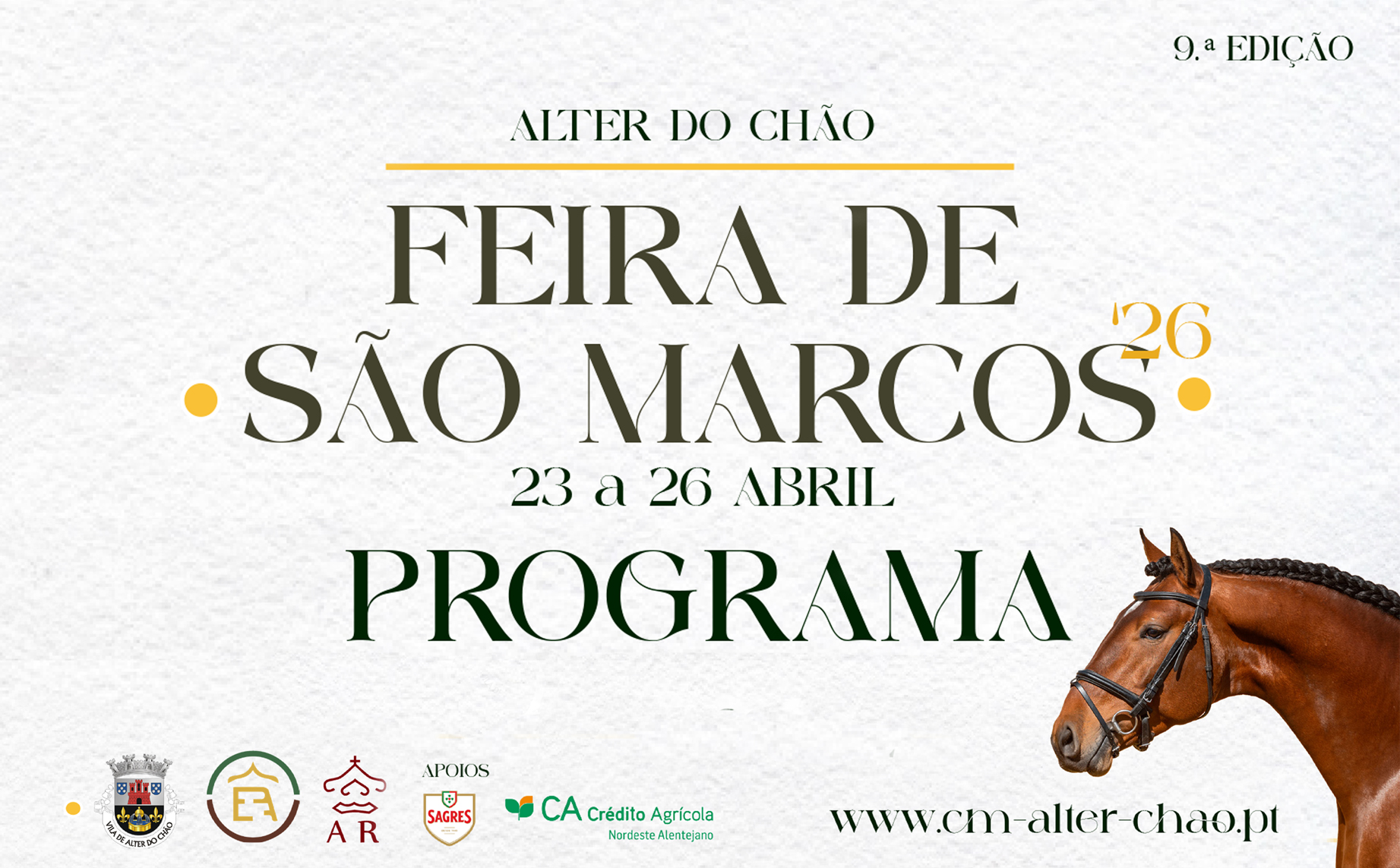 Programação da Feira de São Marcos 2026 Completo