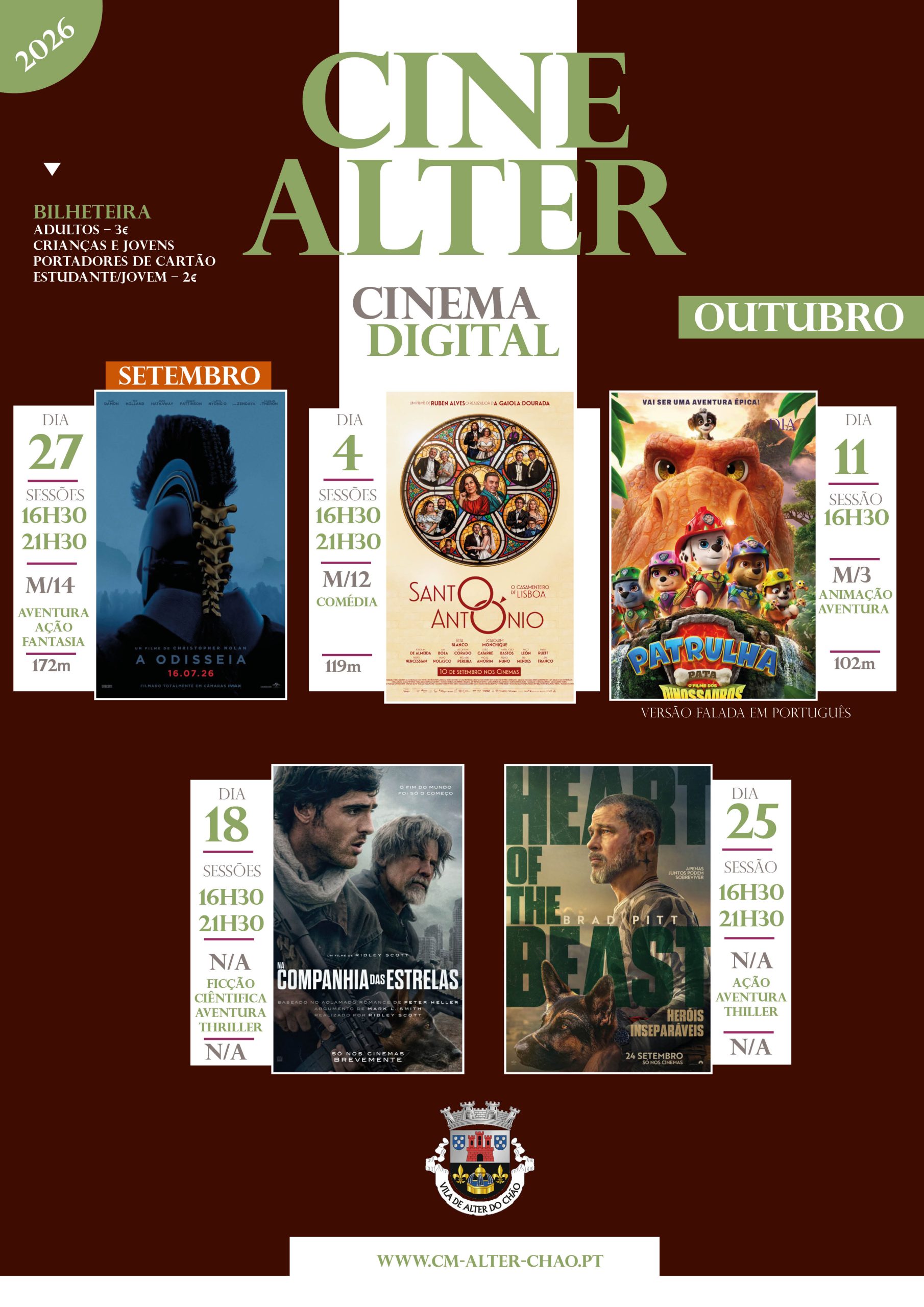 CinemAlter Setembro/Outubro 2026